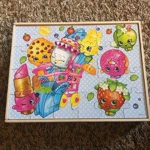 5 Wood Shopkins puzzles